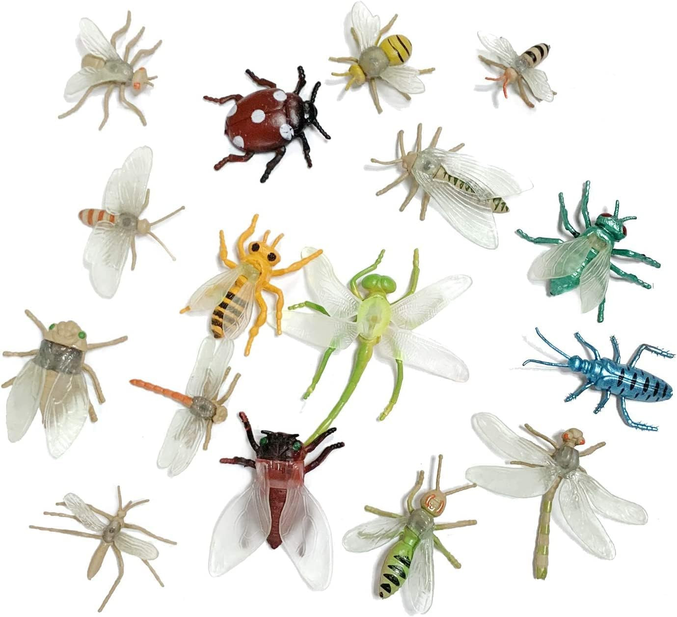Realistic Insect Toy Figures for Kids, 45Pack Colorful Assorted Play Bugs for…