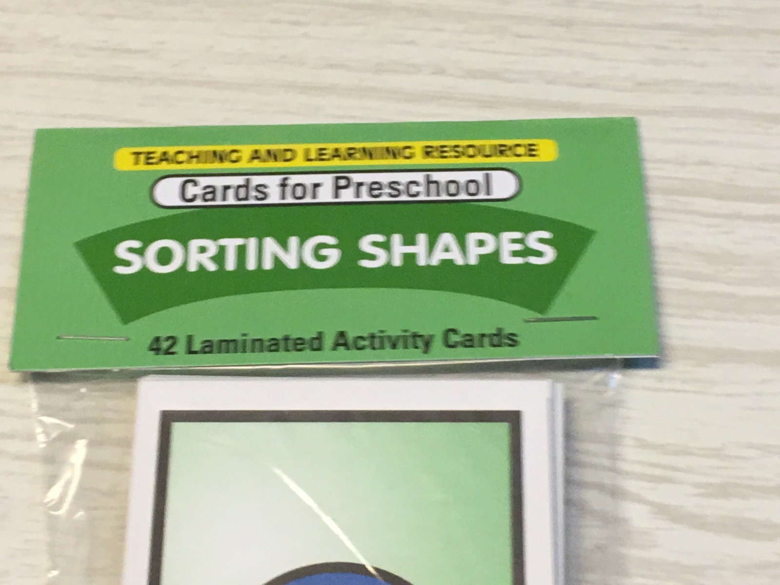Sorting Shapes – 56 Laminated Cards – Activity Set