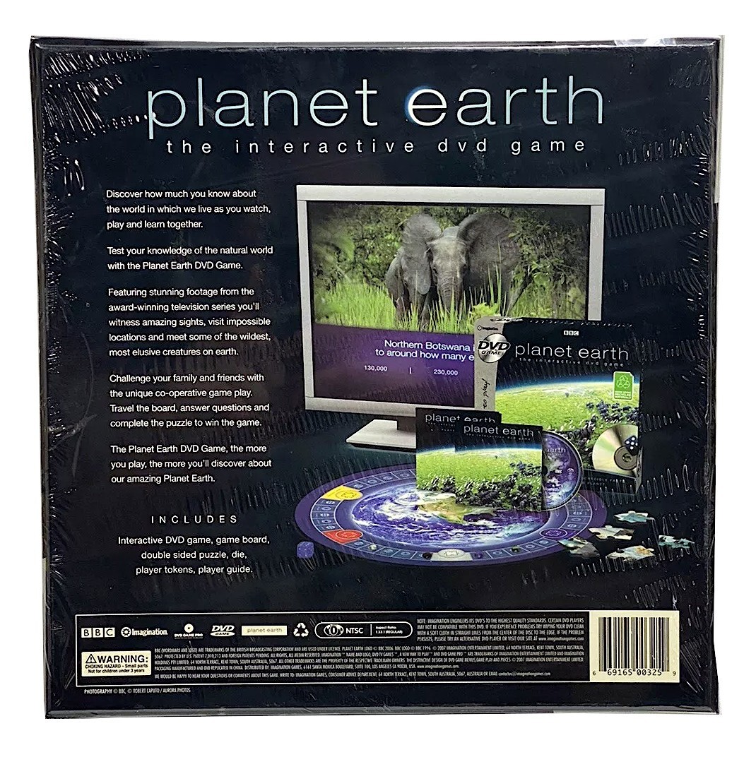 Imagination BBC Planet Earth The Interactive DVD Family Trivia Game 2-6 Players