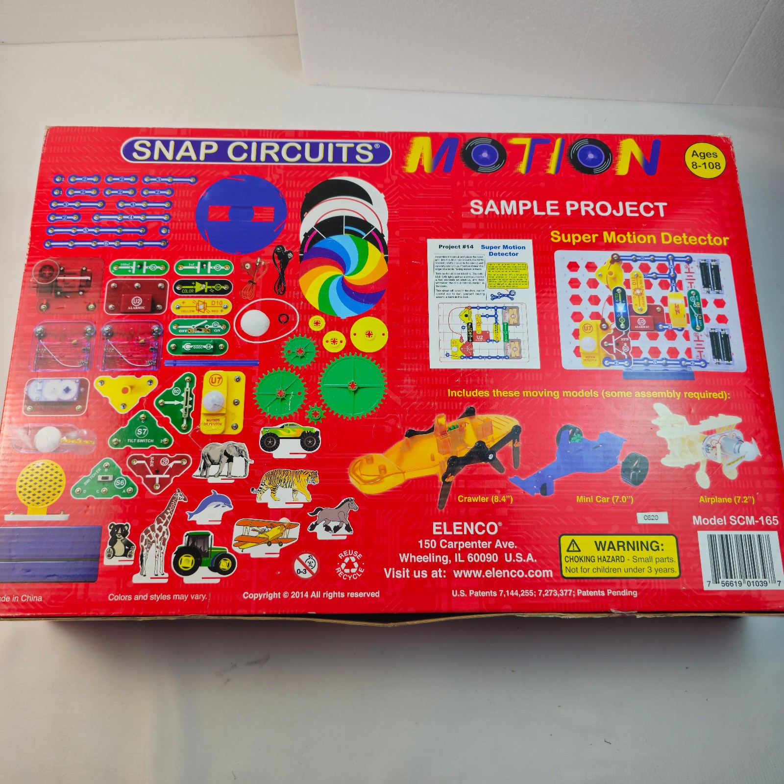 Snap Circuits Motion SCM-165 Elenco 165 Projects Missing Crawler Airplane Parts