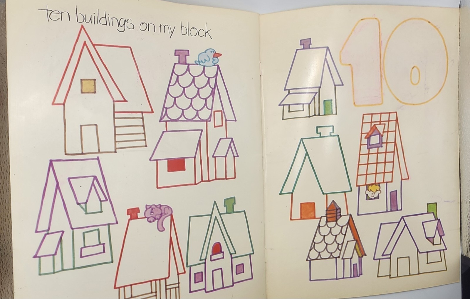 1979 The Scribbler’s Color & Wipe-Off Book 1-2-3 and Me Preschool Learning [G]