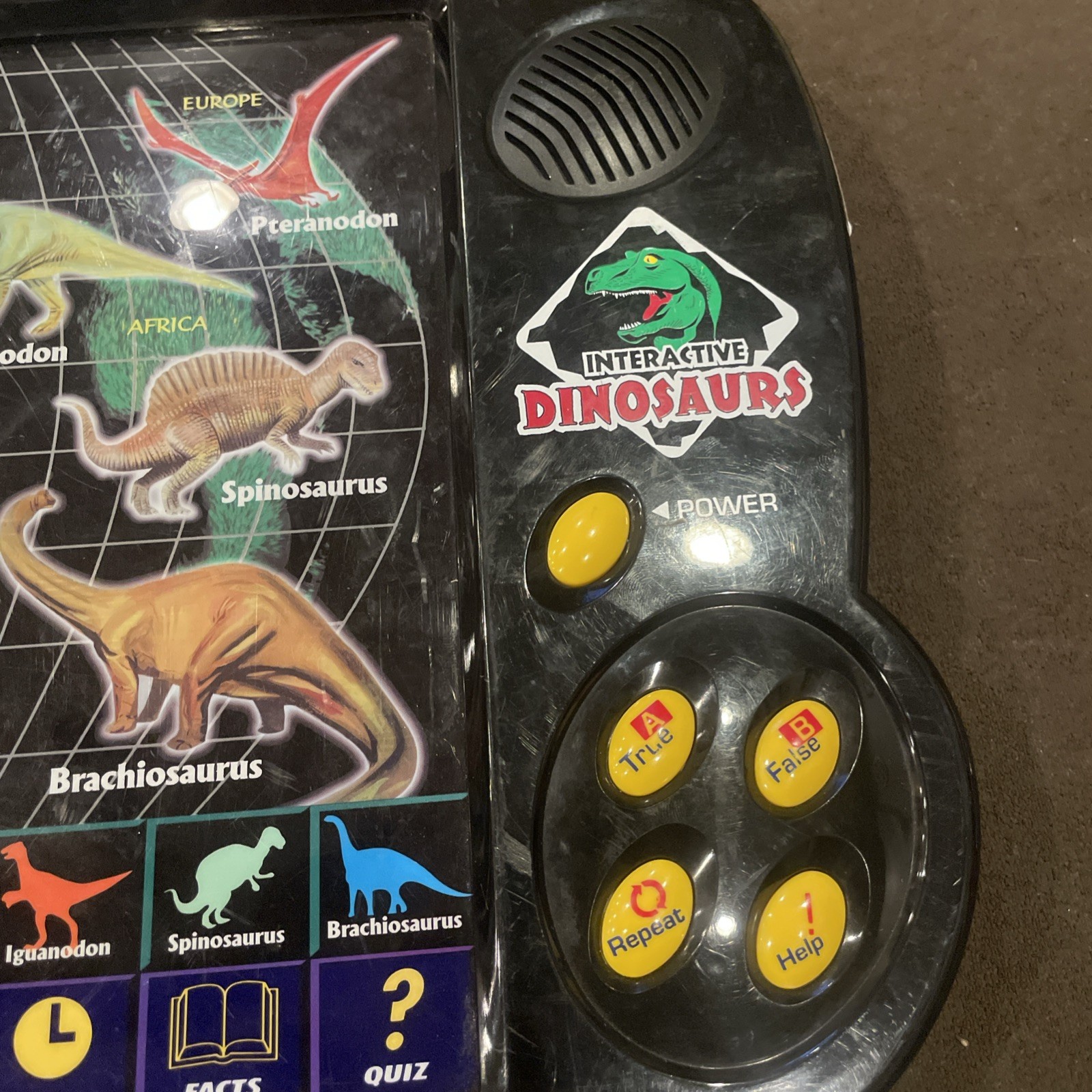 Interactive Amazing Dinosaurs Kids Learning Black Electronic Toy Working