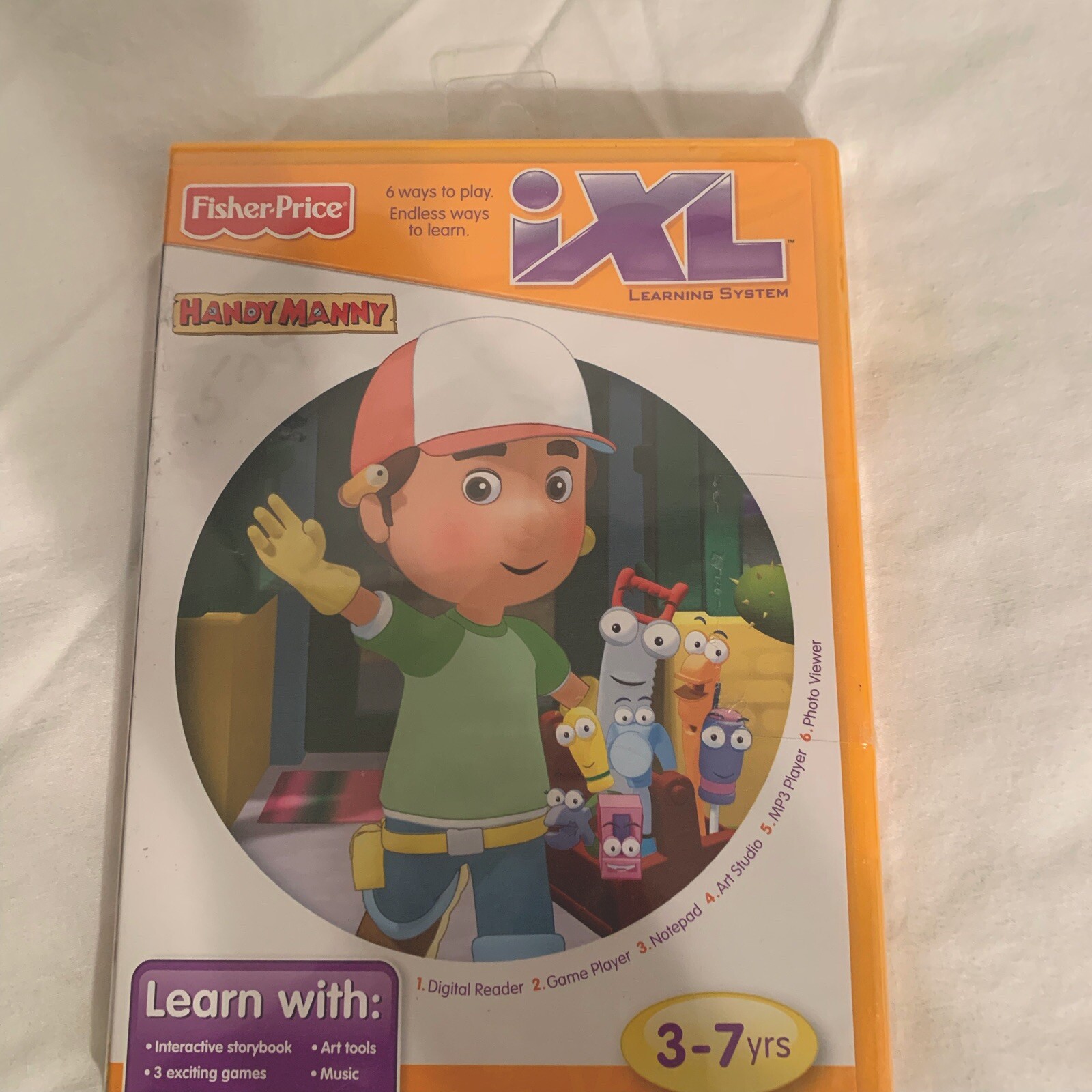 Kids fisher Price Handy Manny 1XL Learing System 6 Ways To Learn Ages 3-7 New