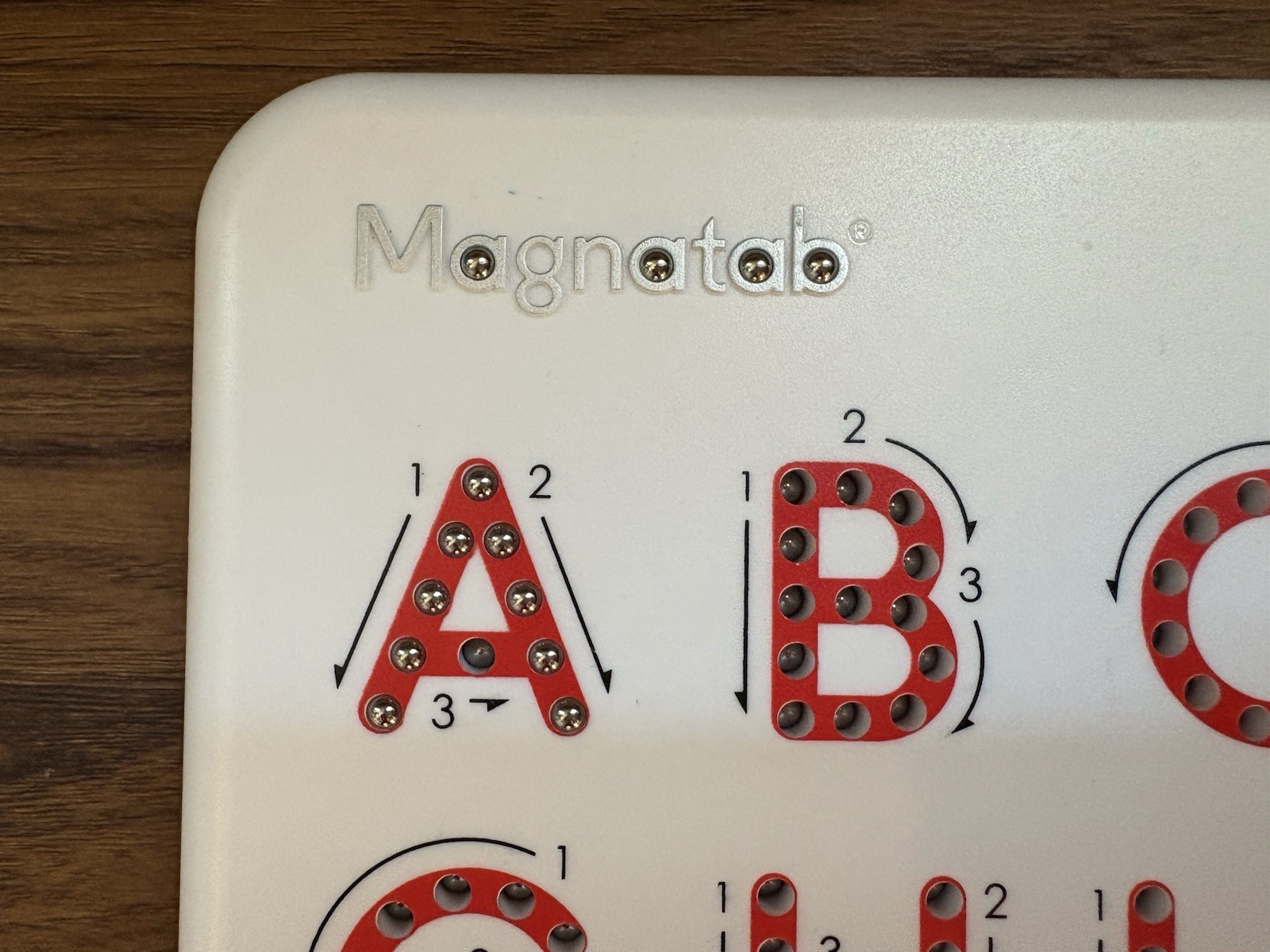 Alphabet WRITING MAGNATAB A to Z Upper Case Letter & Pen Reusable