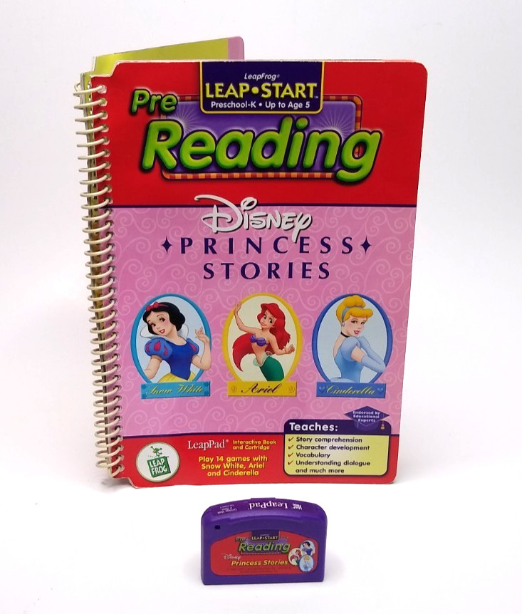 VTG Leap Frog Pink Pad Learning System Reader, 12 Cartridges, 11 Books, Backpack