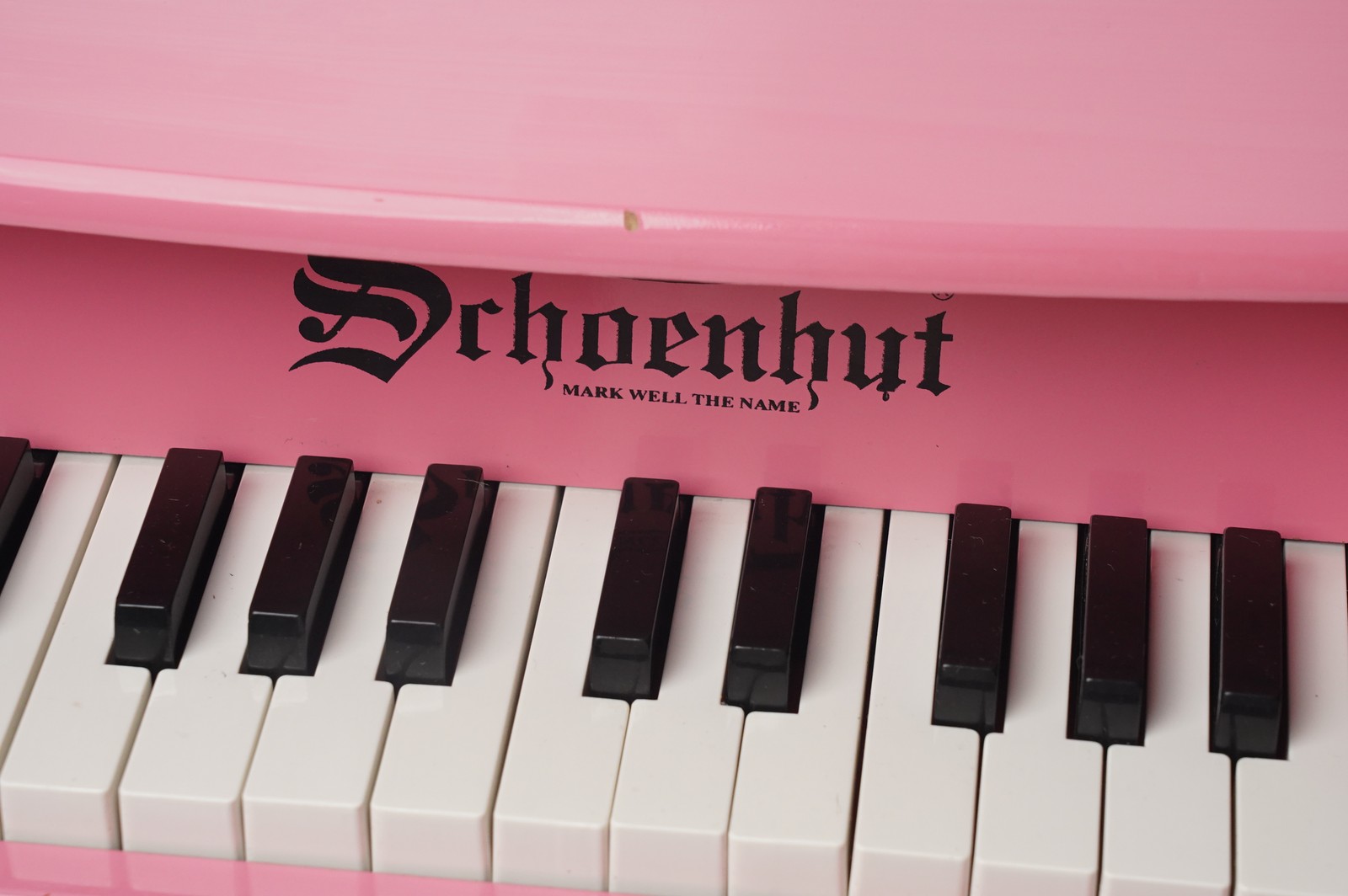 Schoenhut 25-Key My First Piano II Pink Wood Mini Toy Piano for Kids
