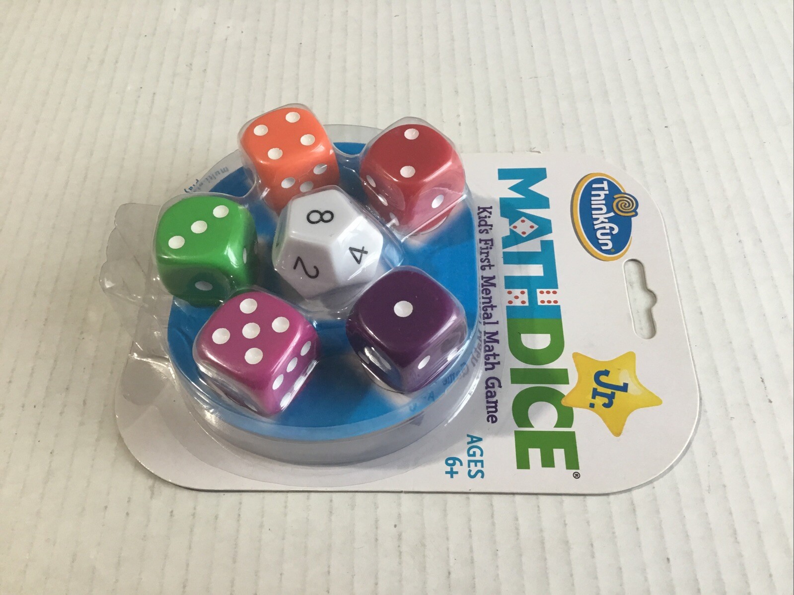 Thinkfun Jr. Math Dice Jr Kids First Mental Math Game Learning Ages 6+ *NEW