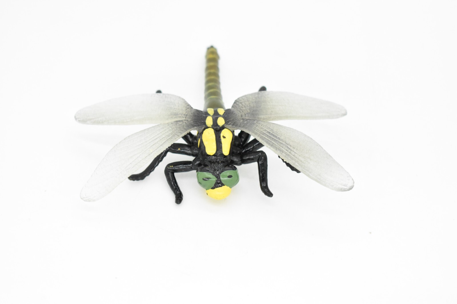 Dragonfly, Insect, Figure, Realistic Rubber Model, Hand Painted Toy 4 Inches