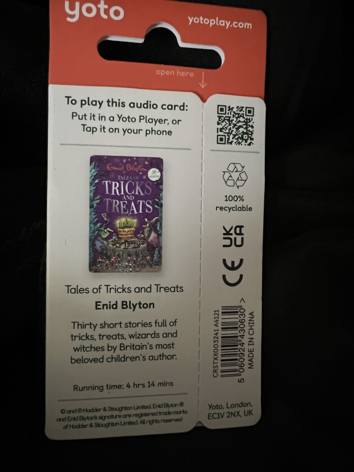 Yoto Tales of Tricks & Treats Enid Blyton UK Release Audio Story Card WorksUS