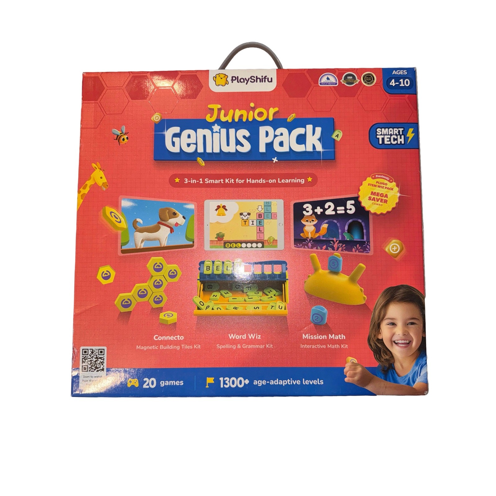 Plugo STEM Pack PlayShifu Count Letters Link 3-in-1 Learning Game
