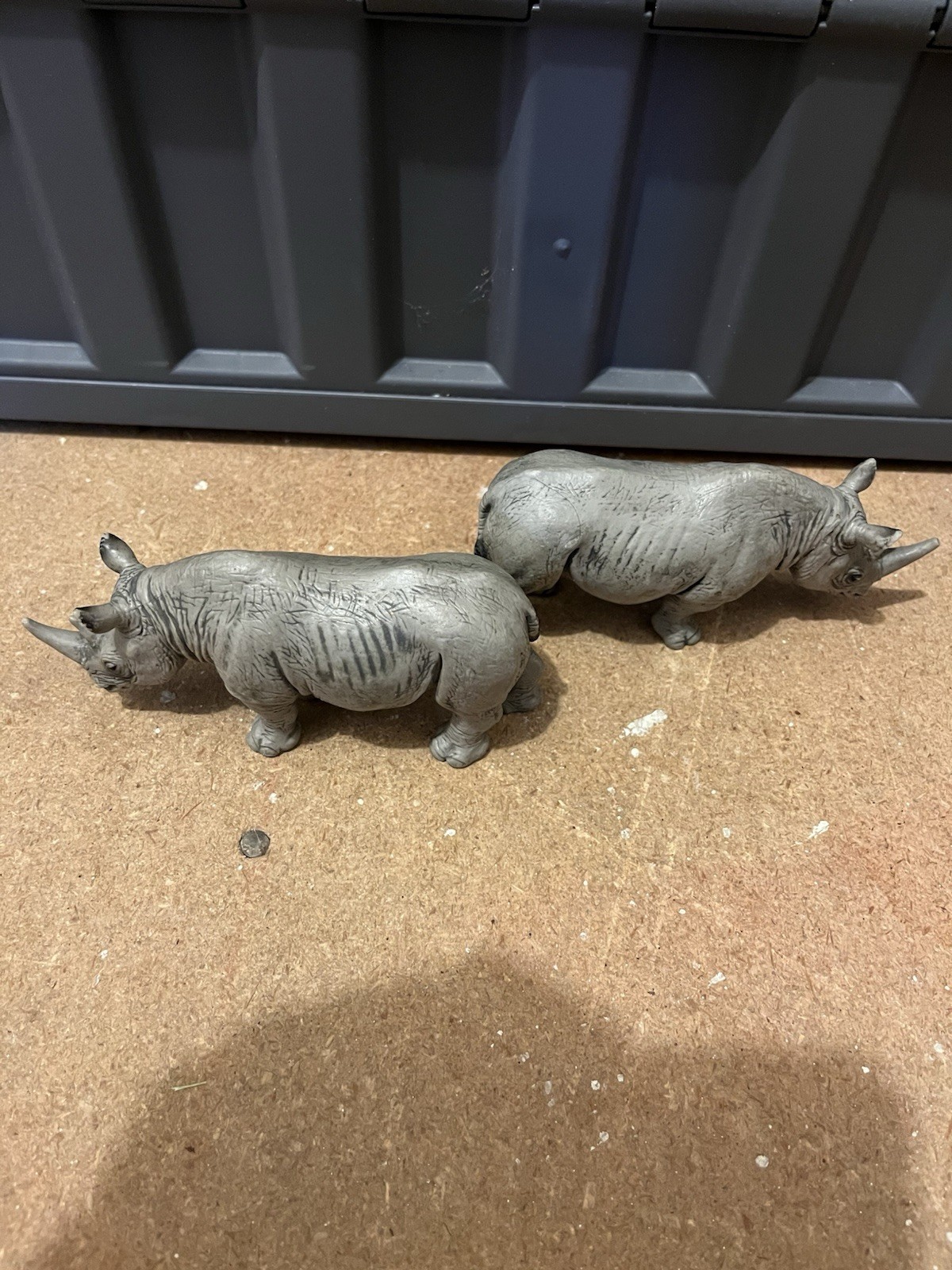 Schleich Rare Find Retired Rhinos Excellent Good Condition Pre Owned See Pics