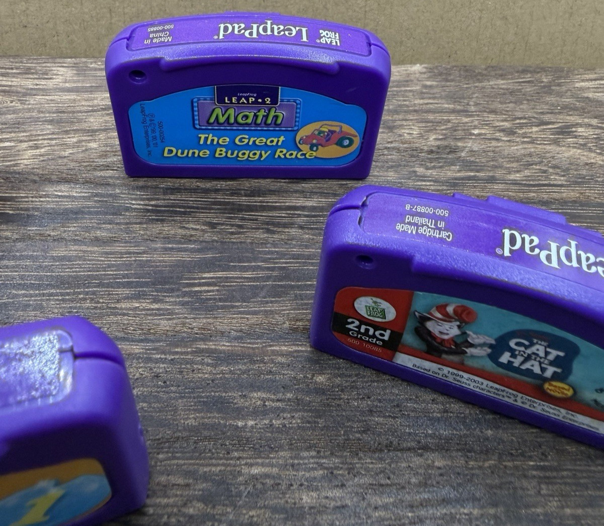 LeapFrog Game Cartridges Lot of 4 – Cat In The Hat, Reading, Math