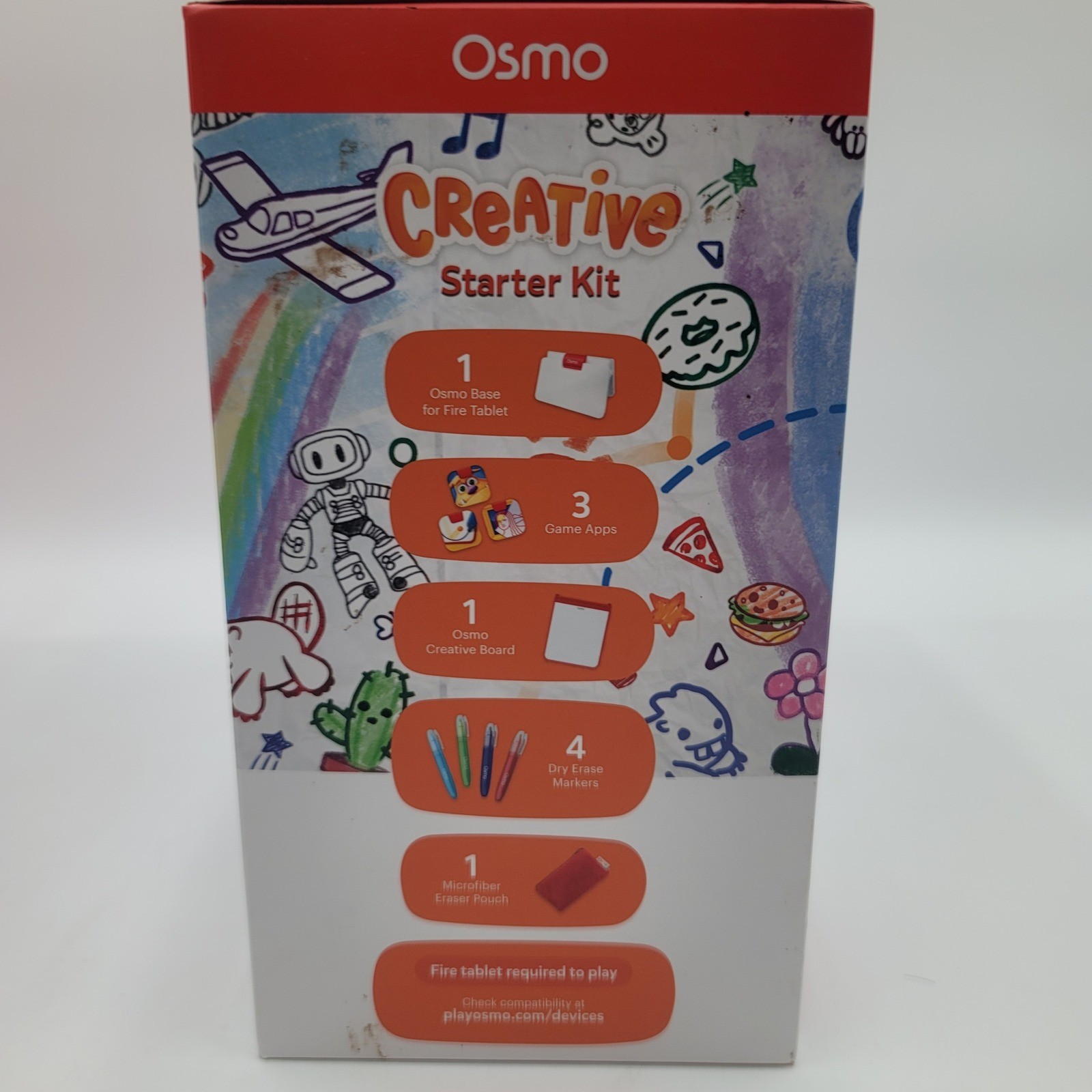 Osmo Creative Starter Kit for Fire Tablet Ages 5-10 3 Games Learning Toy NEW