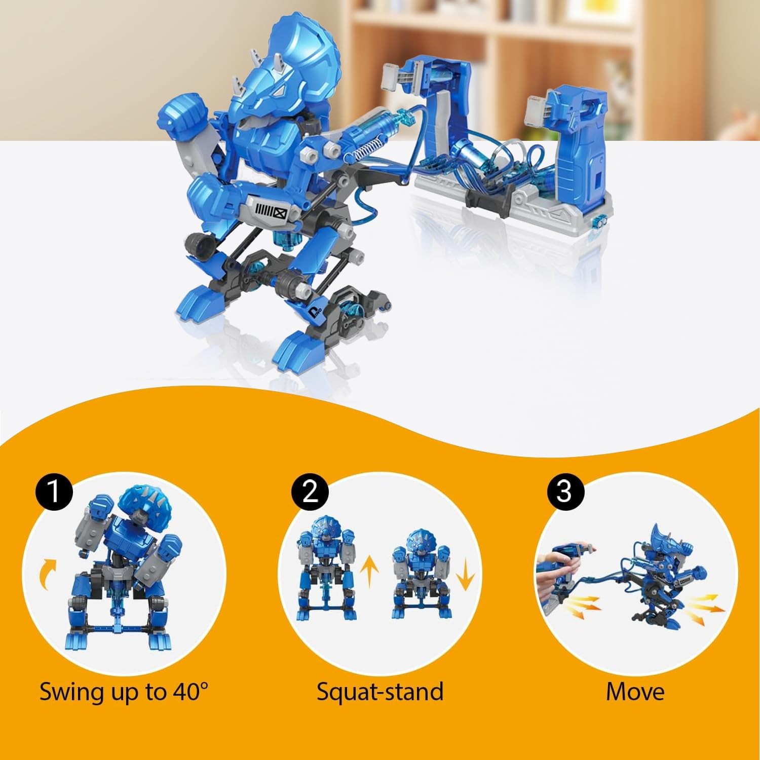 Ritehold Hydraulic Boxing Bots Stem Robot Building Kit 2 Hydraulic Powered