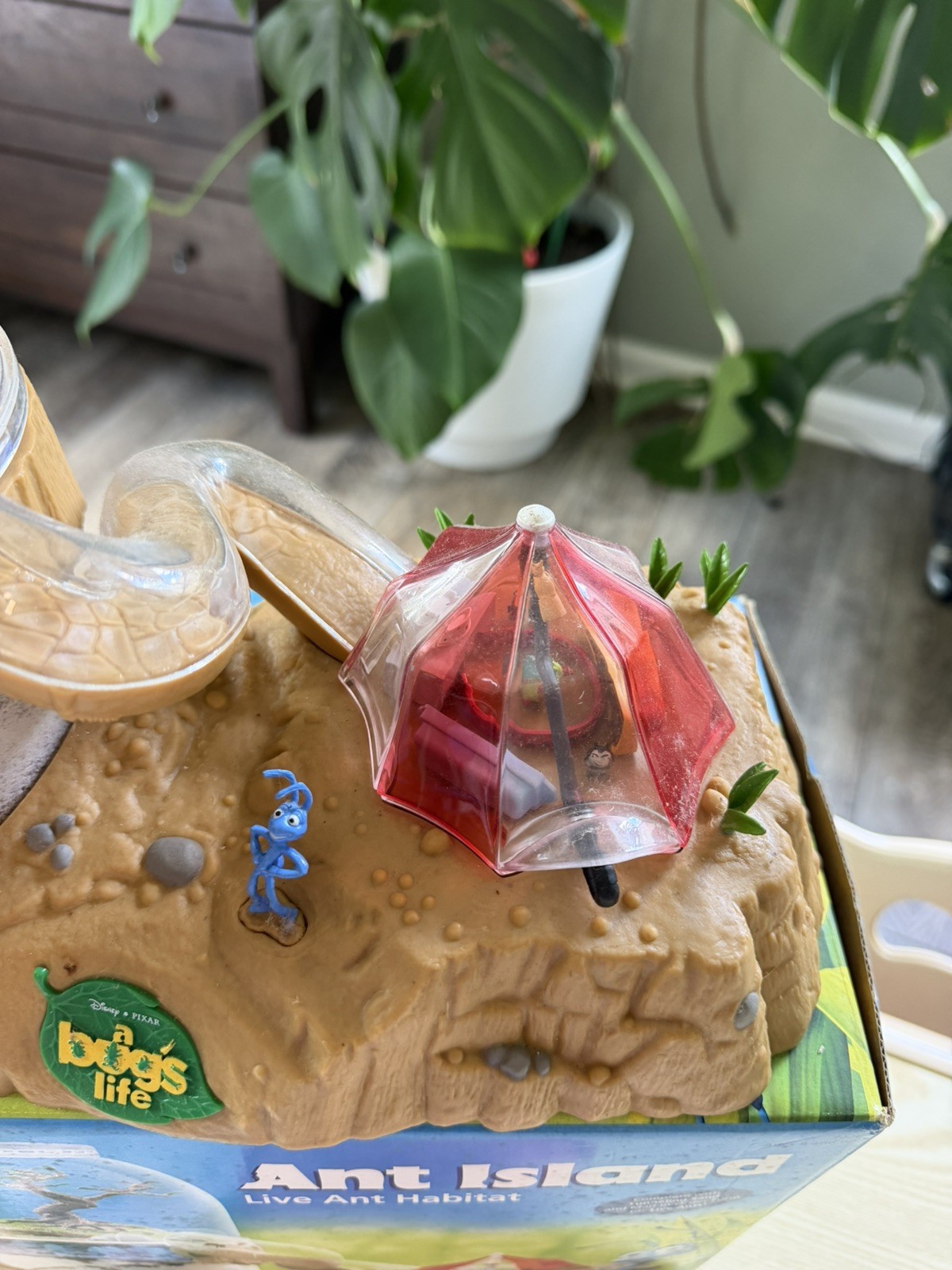Vintage Disney/Pixar A Bugs Life Ant Island Live Ant Habitat/Farm (No Ants) 1998