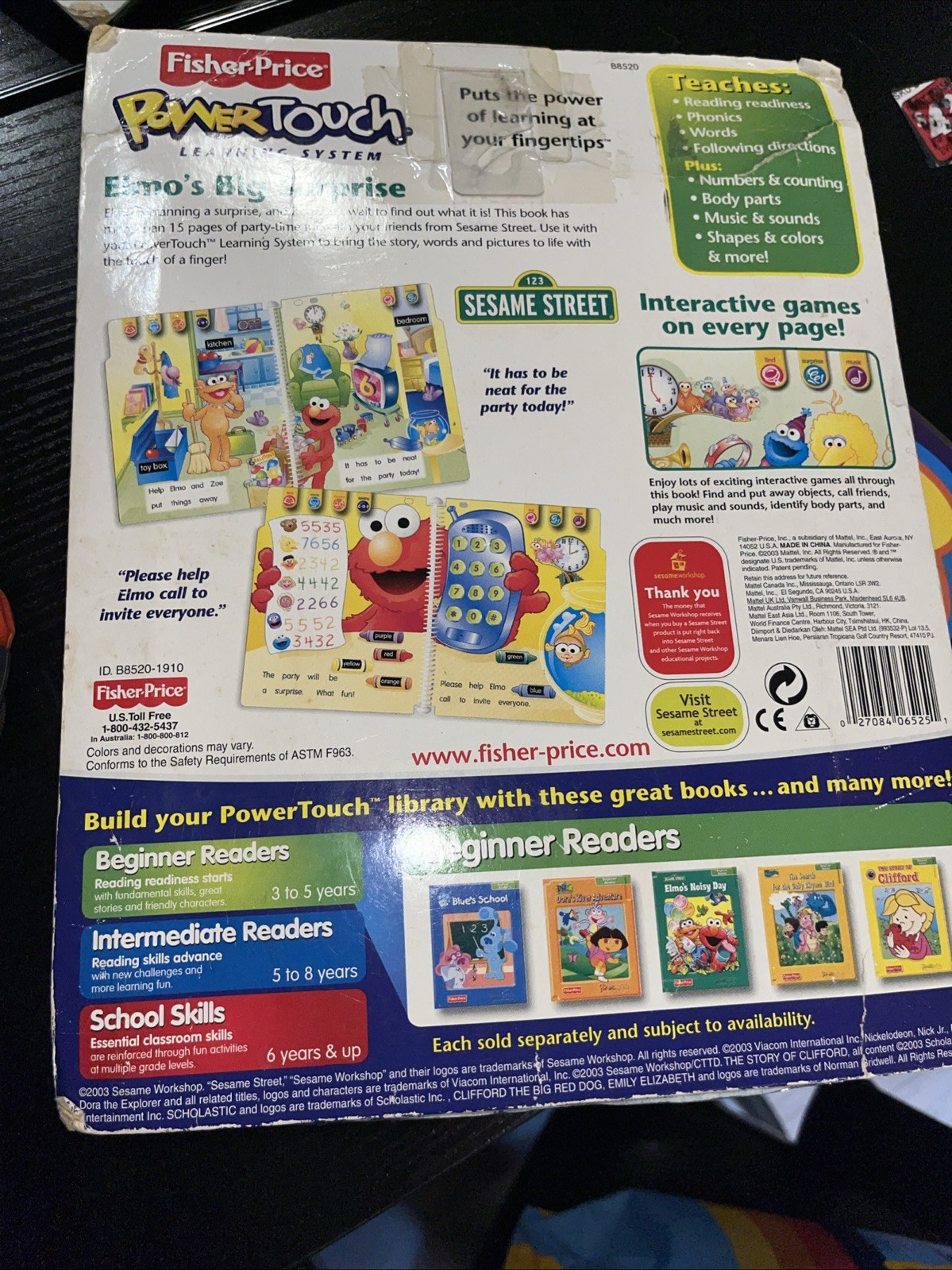 Fisher-Price Power Touch Powertouch Elmo’s Big Surprise NEW IN PKG Sesame Street