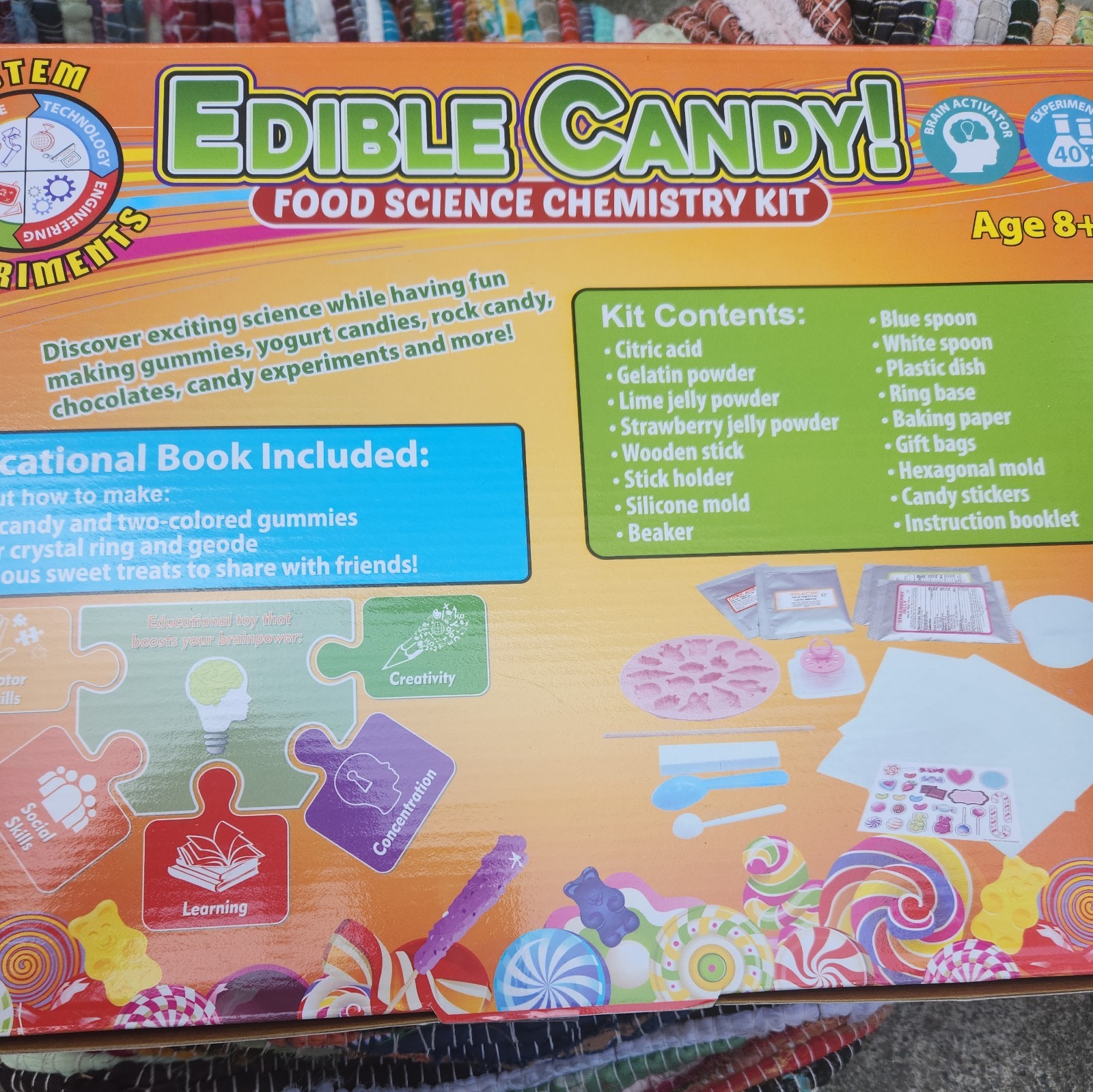 Playz Edible Candy Making Science Kit for Kids Ages 8 + Years Old – Food Science