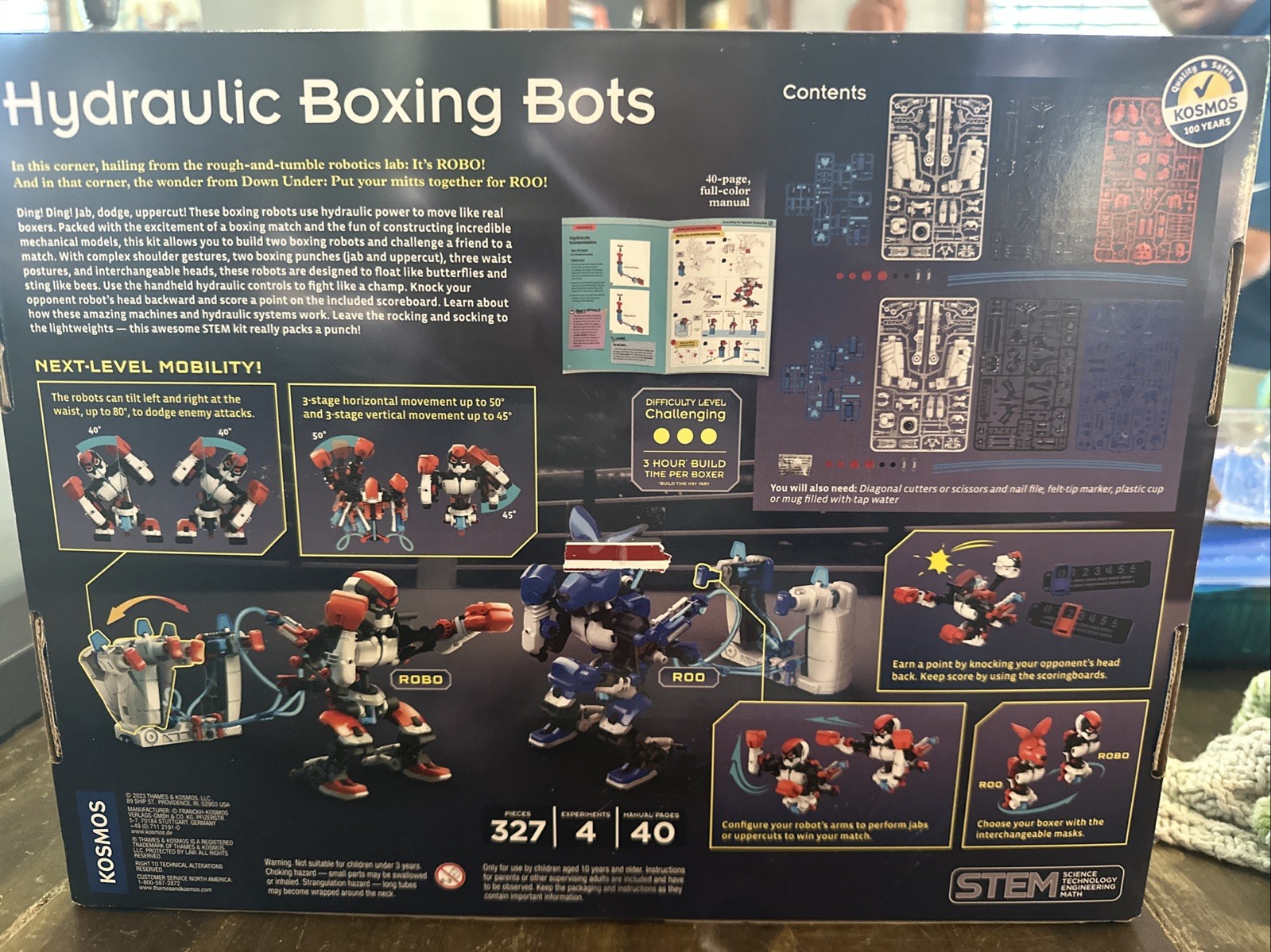 NEW Hydraulic Boxing Bots STEM Experiment Kit – Sealed Thames & Kosmos