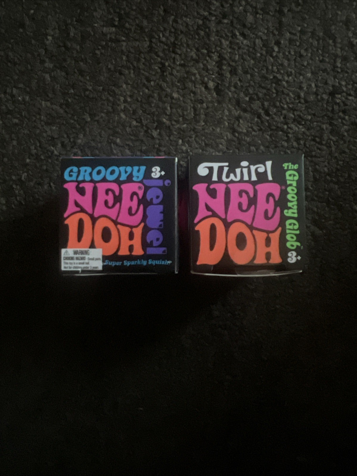 Nee Doh Mini Groovy Jewel and Twirl – Lot of 2 Squishy (Colors Vary)