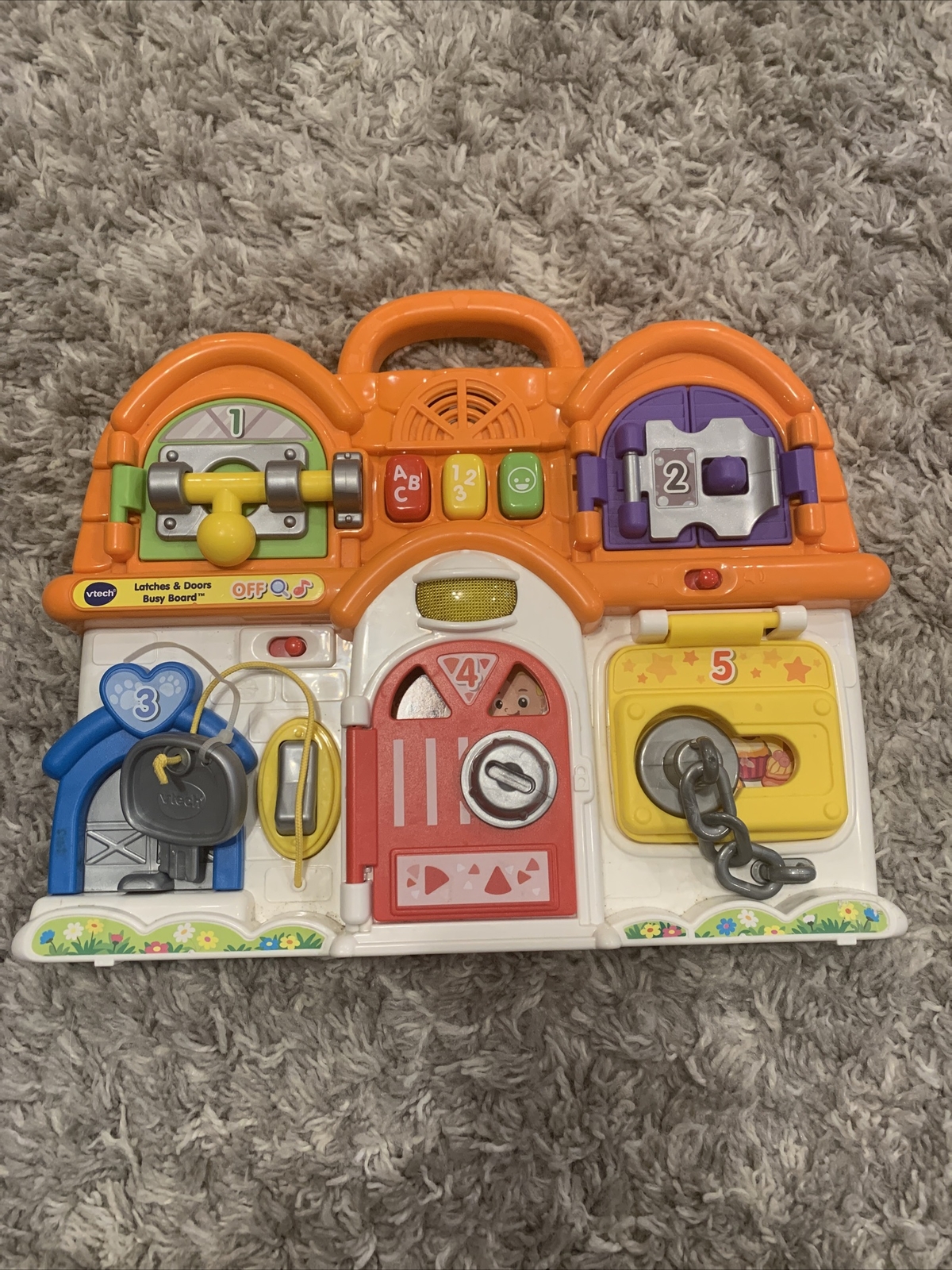 VTECH LATCHES & DOORS BUSY BOARD BABY TOY*CORE LEARNING*GREEN*12M-3YRS