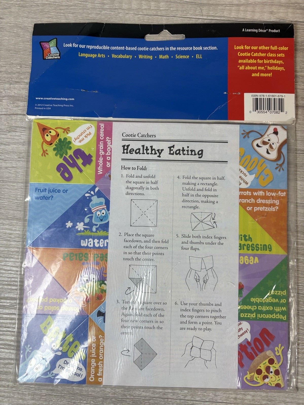 NIP Cootie Catcher CTP7082 Healthy Eating Watch Your Serving Size