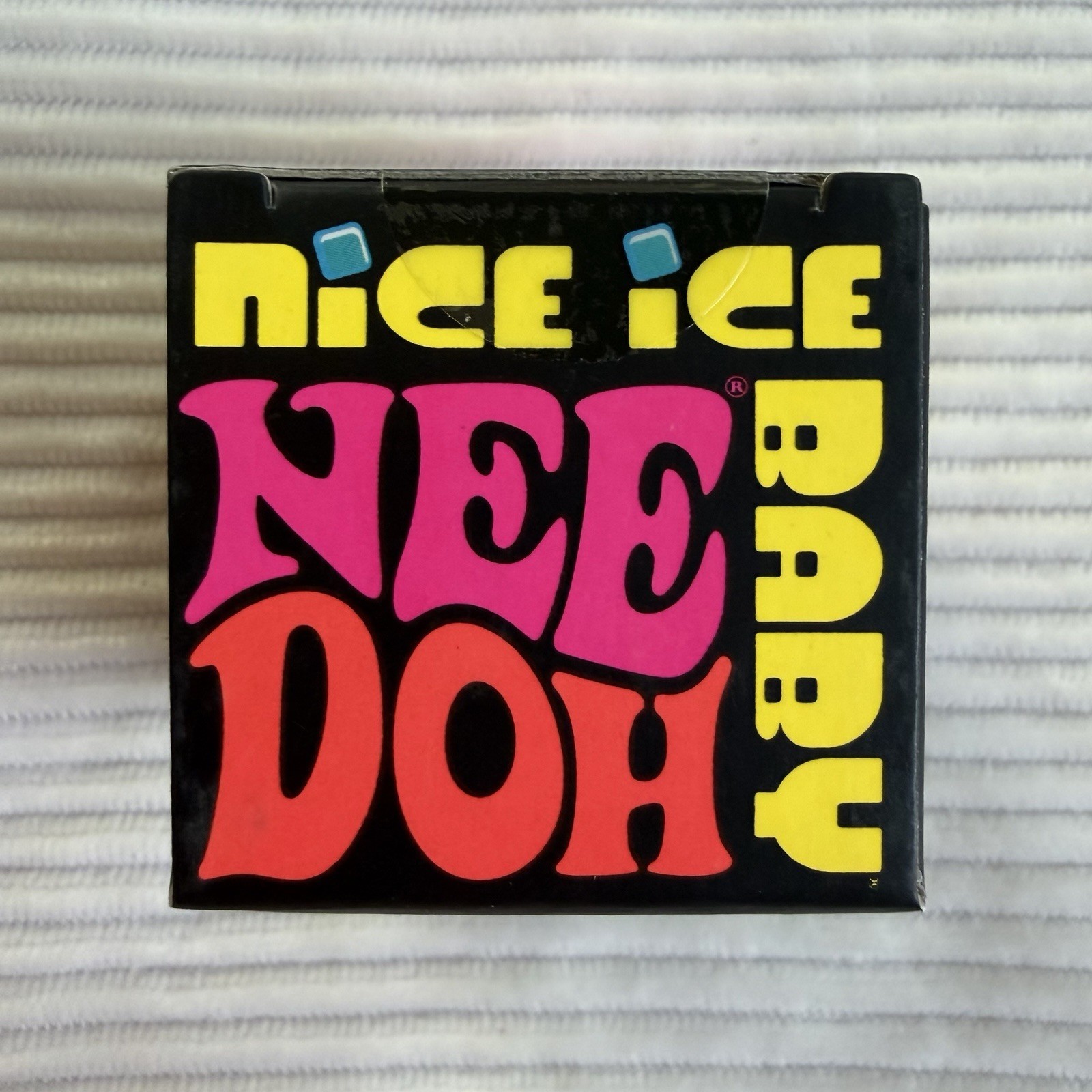 Schylling NeeDoh Nice Ice Baby Super Solid Squish Mini Cube Purple TikTok VIRAL