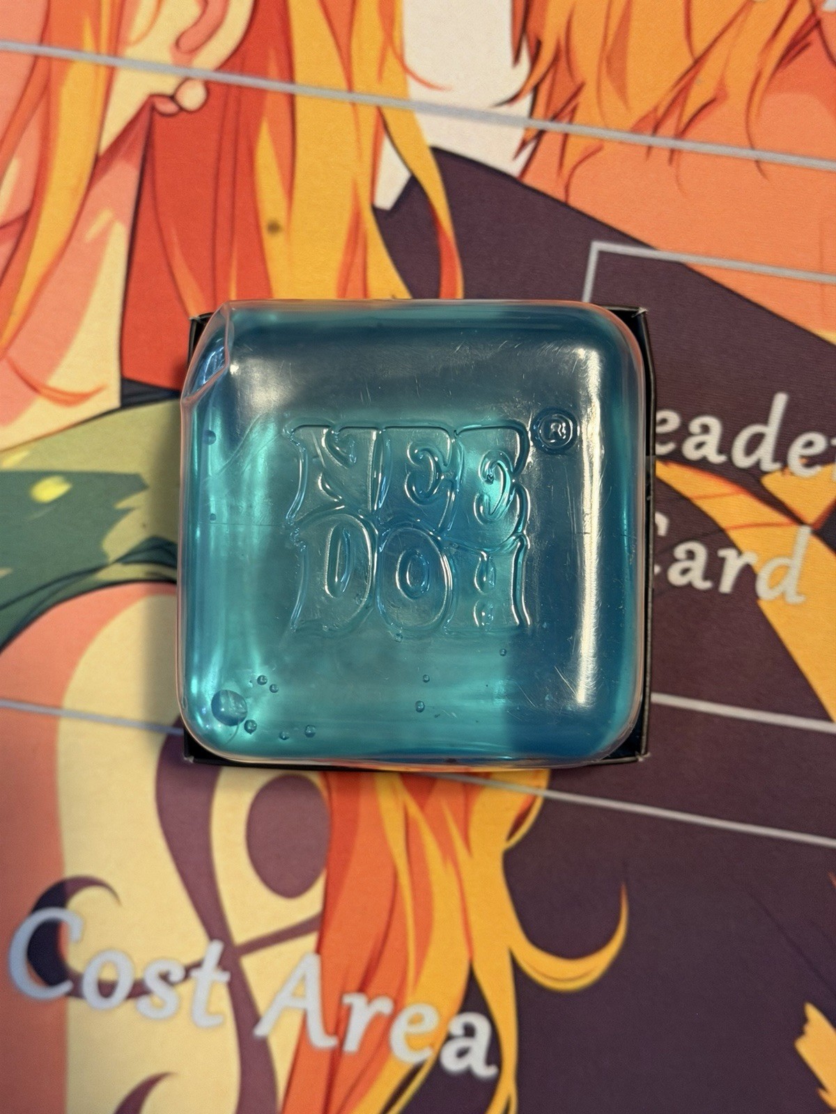 NeeDoh Nice Berg Blue XL Giant Nee Doh Niceberg Solid Squish Cube Fidget Stress!