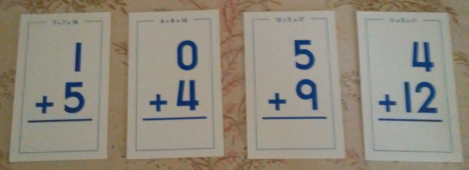 GR 22 Flash Cards: School Zone Addition 0 – 12 Flash Cards for Ages 6 and Up