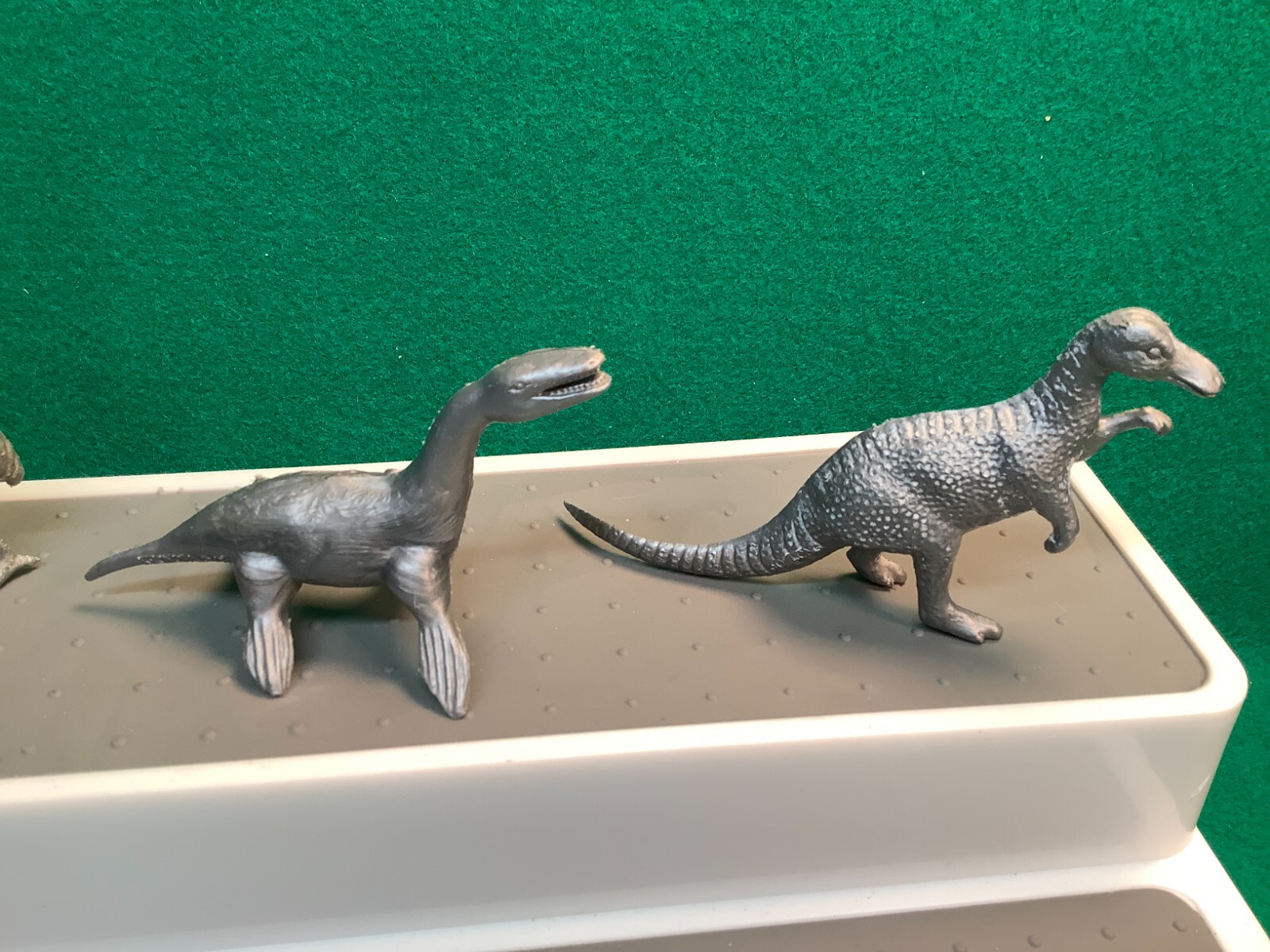 MPC Silver Dinosaurs Vintage 1960s Plastic Prehistoric Playset