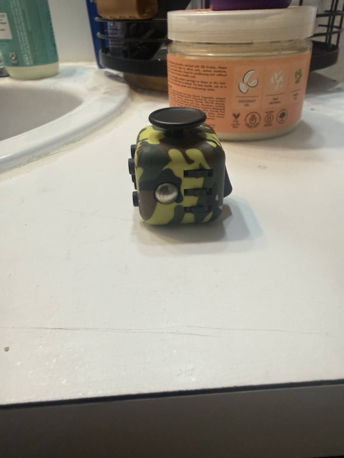 Camouflage Fidget Cube Tactile Sensory Toy for Ages 8-11, 12-16, 17 Years & Up
