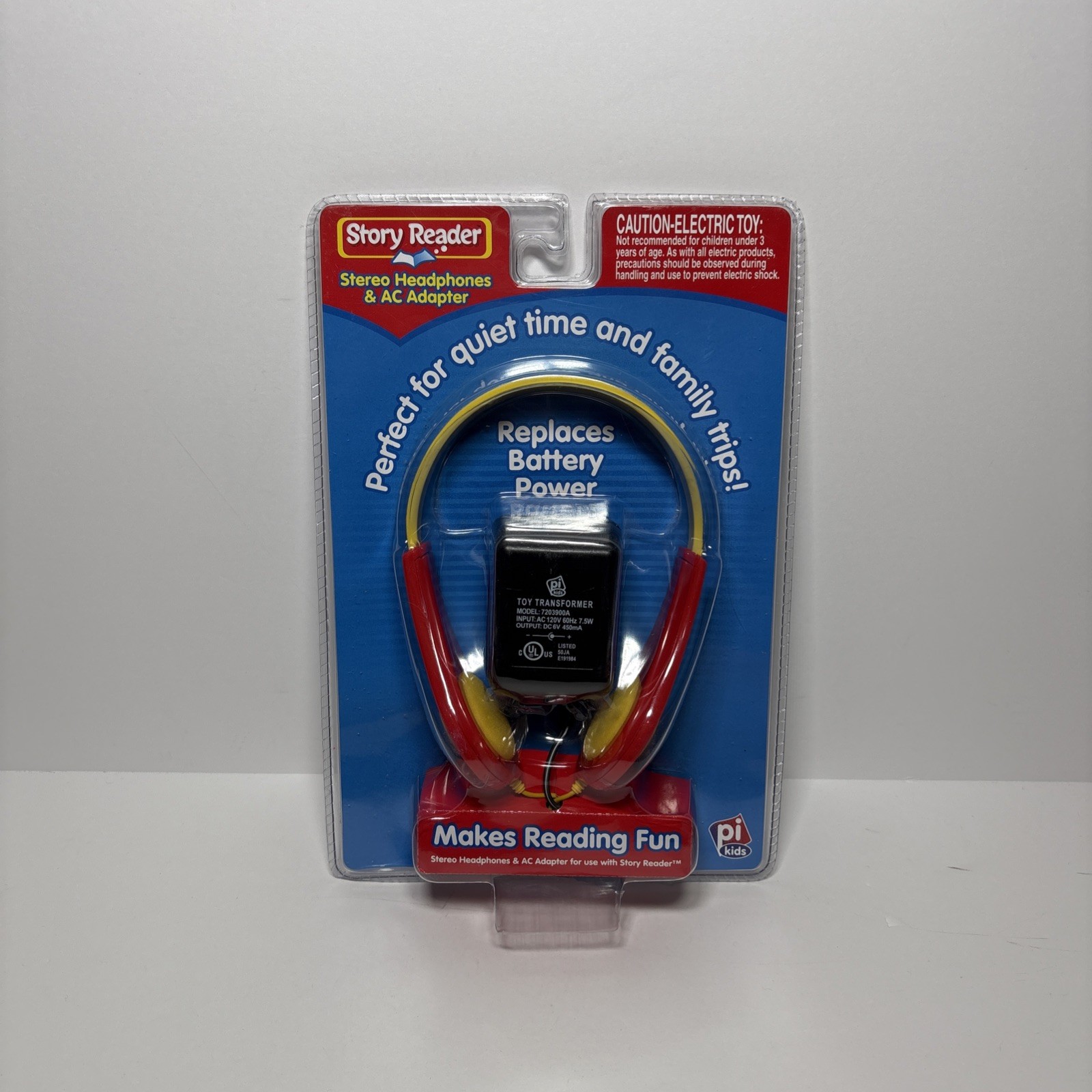 Story Reader Stereo Headphones & AC Adapter (PI Kids – 2004) BRAND NEW! VINTAGE!