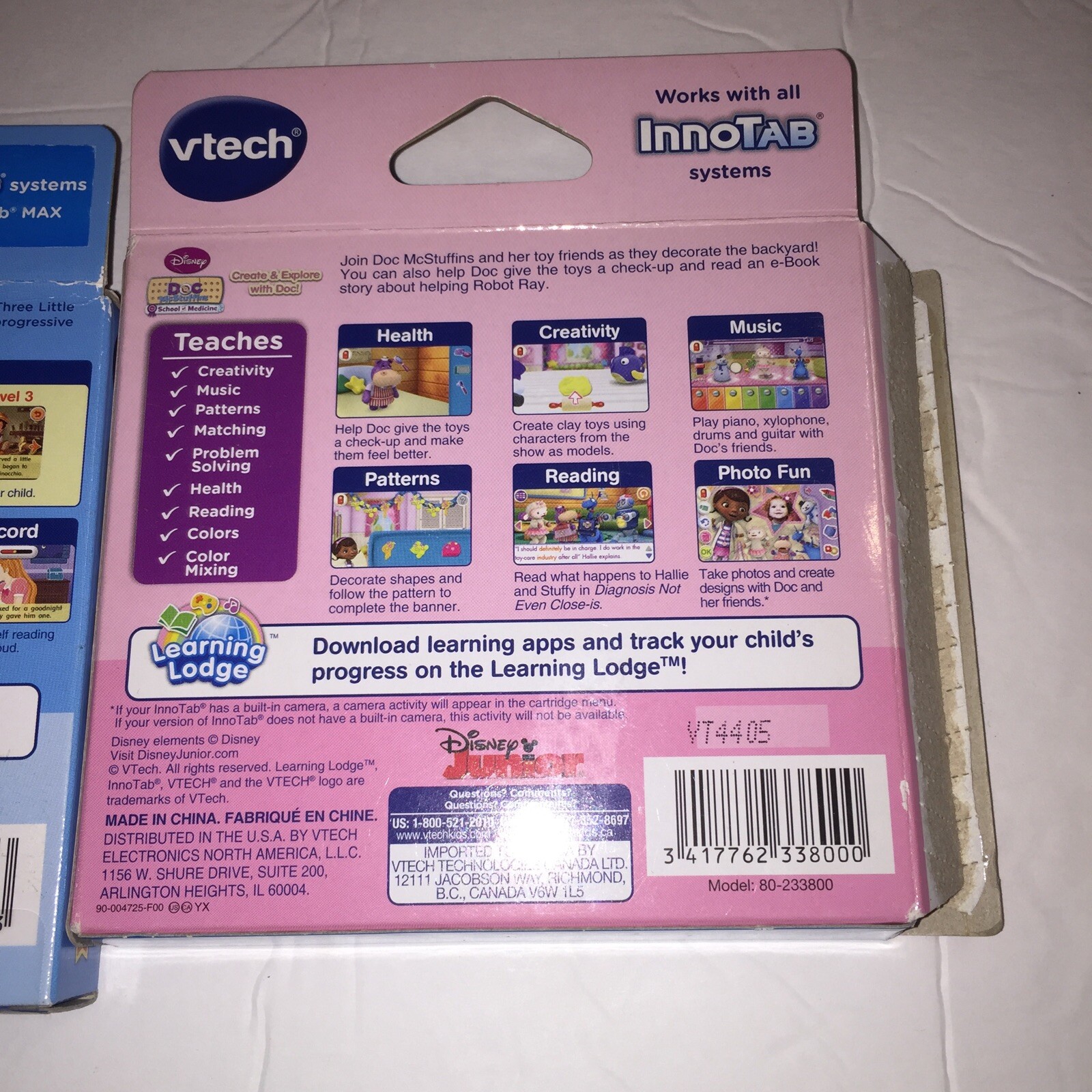 VTech Innotab Doc McStuffins 4-7 years Open Box Plus Reading Classic Sealed Lot