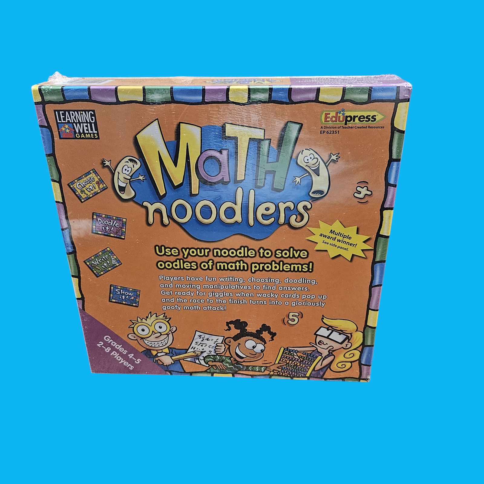 Math Noodlers Board Game Grades 4-5 Edupress Learning Well New & Factory Sealed