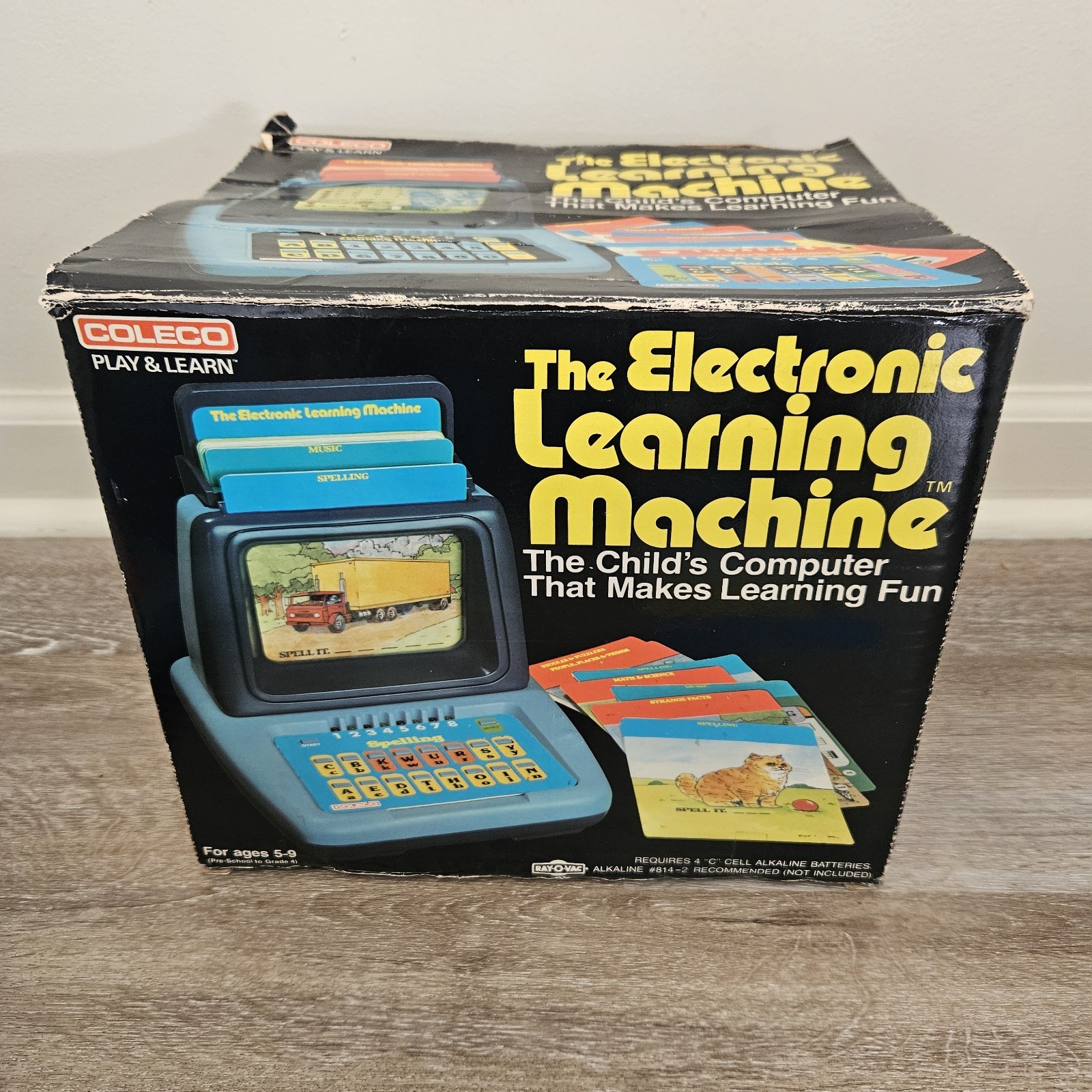 Vintage 1980 Coleco Electronic Learning Machine 2210 TESTED & WORKS