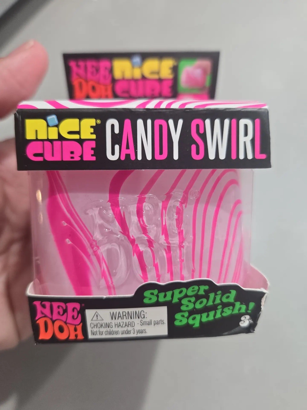 Authentic NEEDOH Nice Cube Candy Swirl NEE DOH Squeeze RARE Ready 2 Ship!