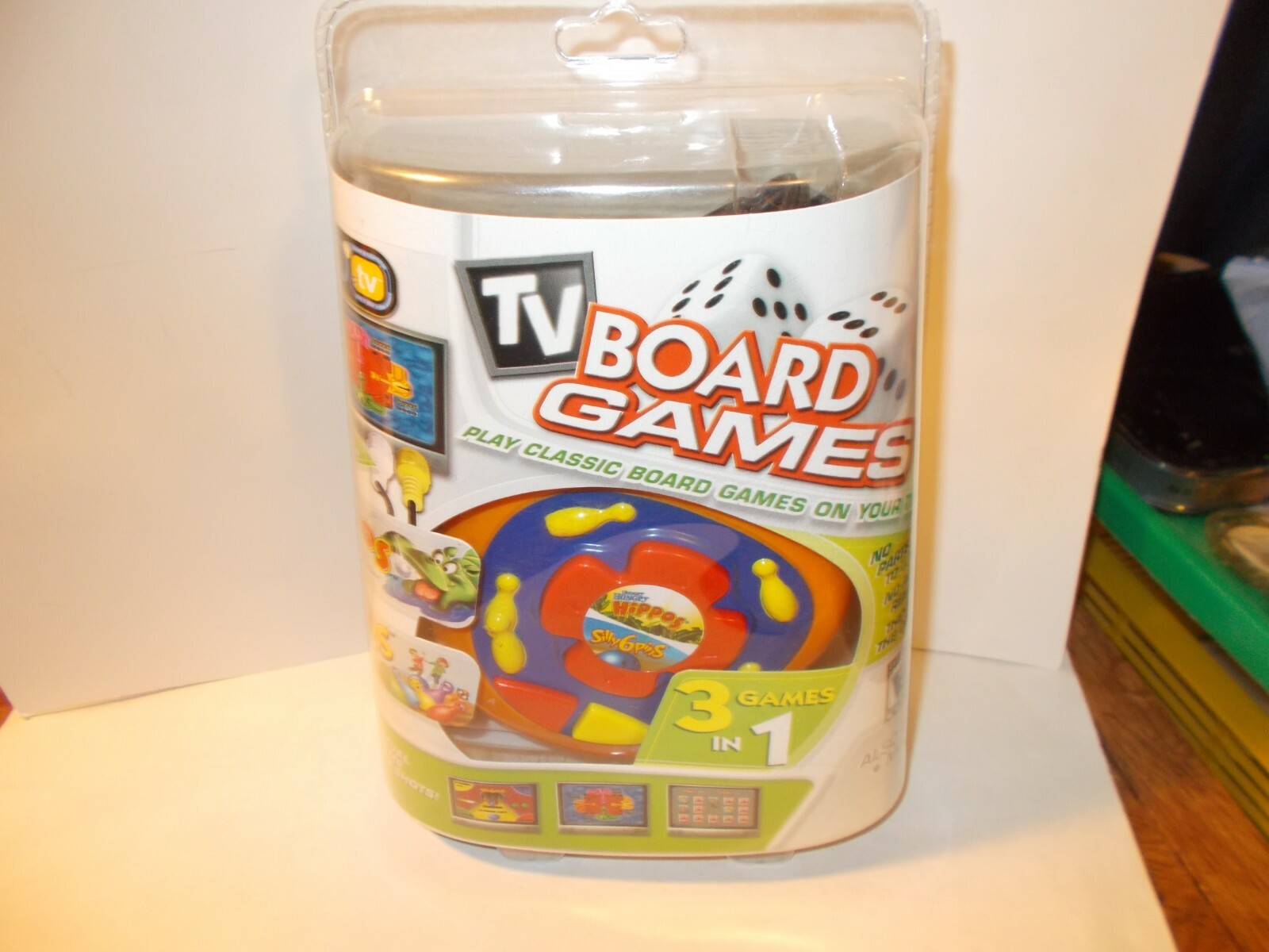 2007 TV Board Games 3 in 1 Hungry Hippos,Silly 6 Pins,Match ‘Em-Plug N’ Play New