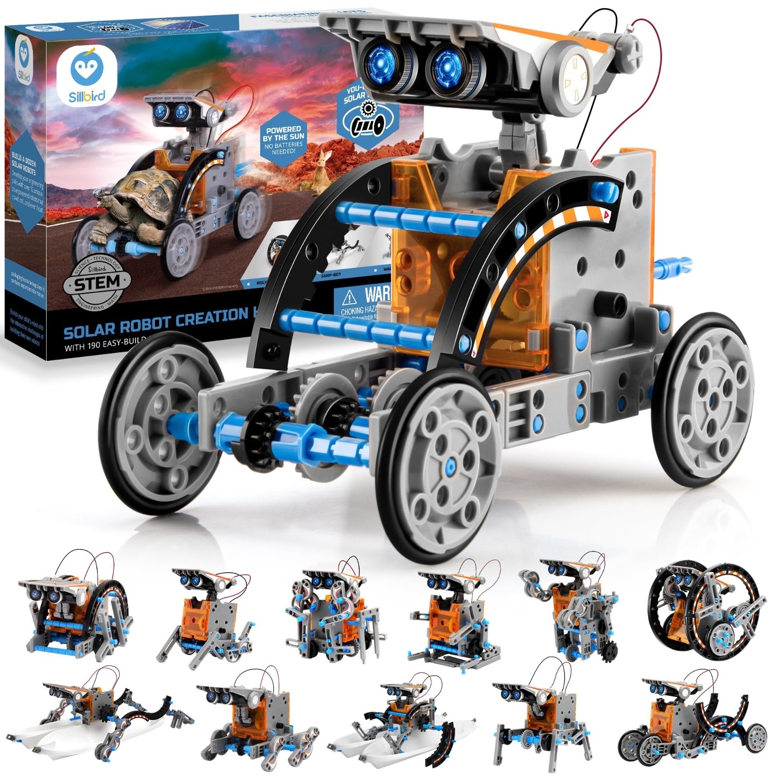 12-In-1 Solar Robot Building Kit STEM Gift for Boys Aged Toys Kids Teens NEW US