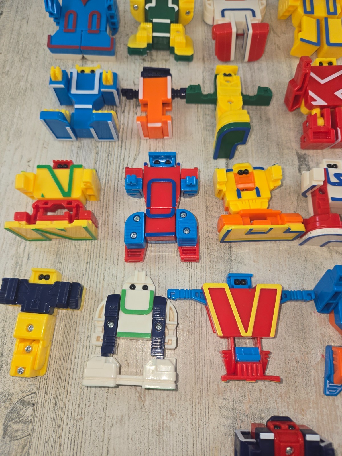 Lakeshore Alpha Bots Transformer Robots Letter Learning Toys Lot of 25