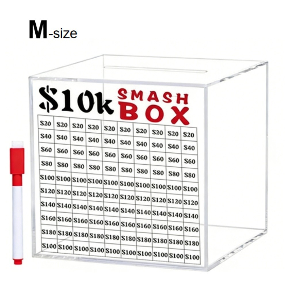 For Home Savings Jar Money Storage Home Office Use One-way Slot Design
