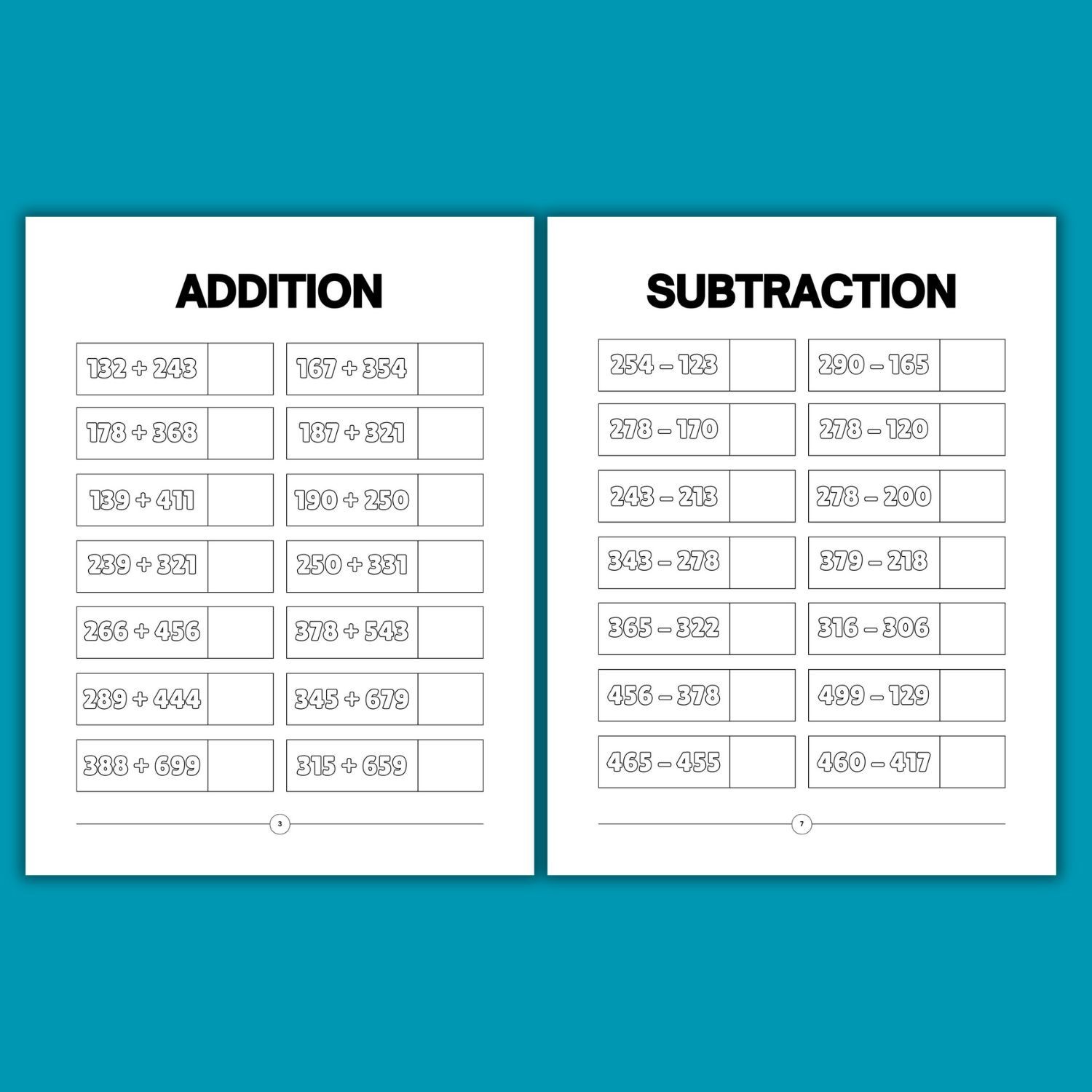 Complete Kids Math Activity Workbook Bundle | Ages 4-9 | Printable Worksheets