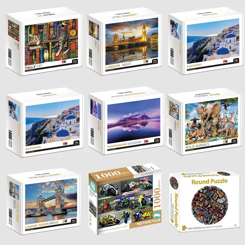 1000pcs World Famous Painting Puzzle – Stress Relief & Education