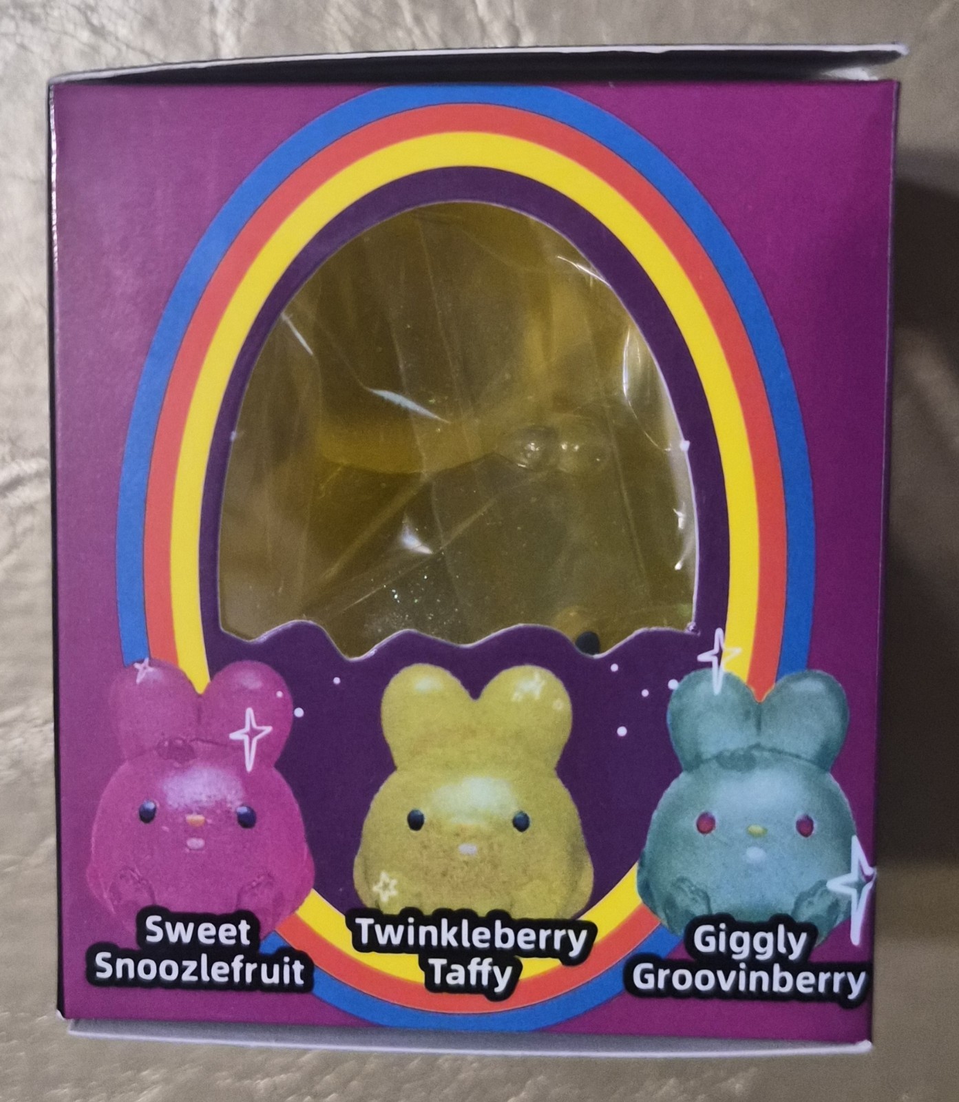 NEEDOH JELLYHOPS SCENTED TWINKLEBERRY TAFFY 2 INCH BUNNY SQUISHY TOY YELLOW NIB