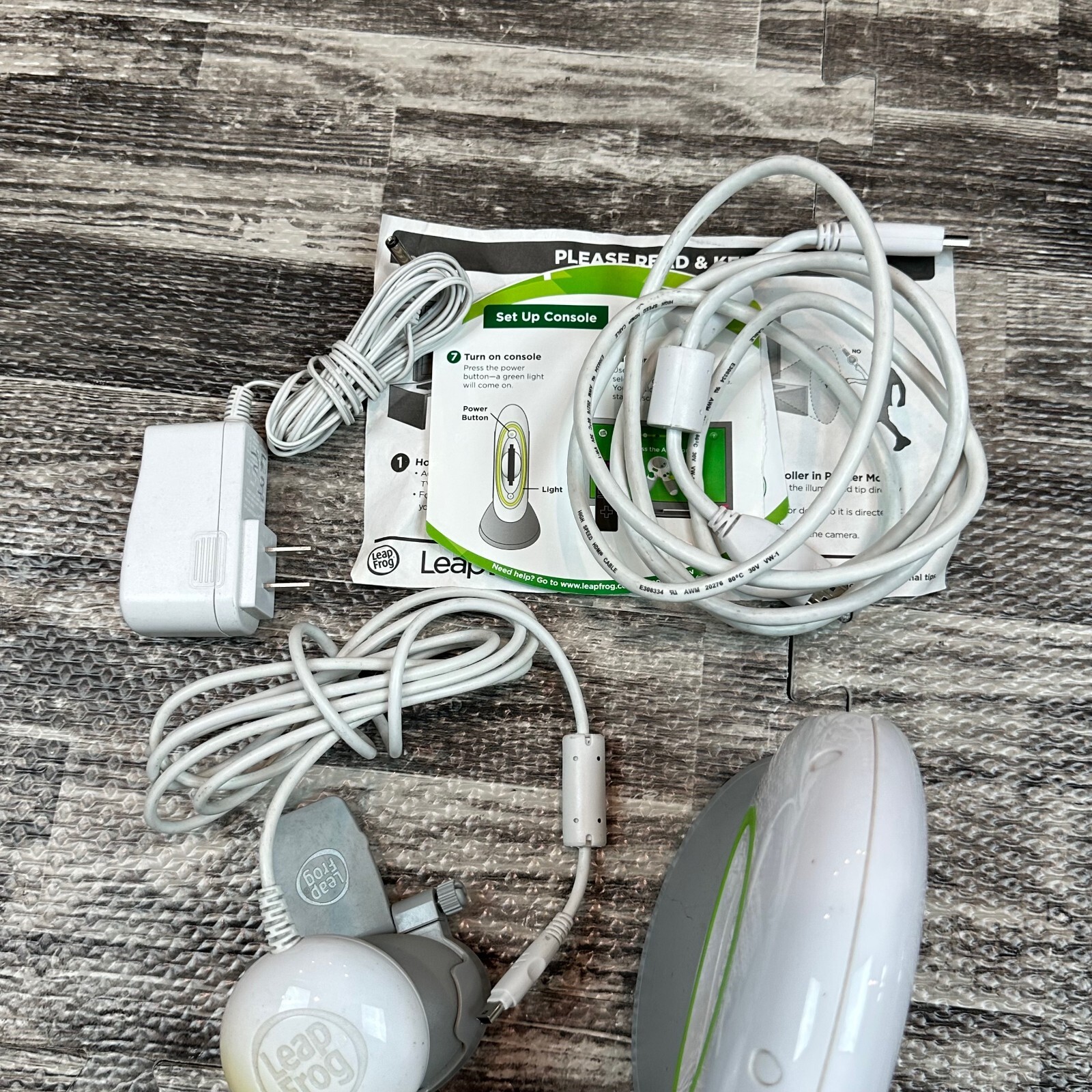 Leap TV Educational System + Lot Of 4 Leap Frog Video Games New & Used LeapTV