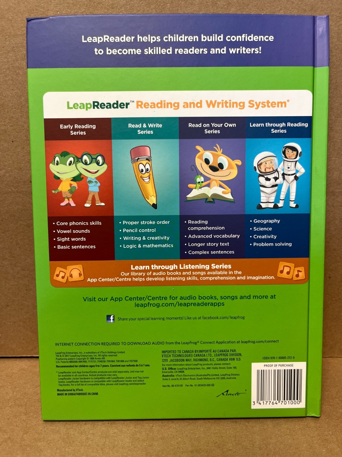 Fancy Nancy Explorer Extraordinaire! Leap Reader Book Hardcover Interactive