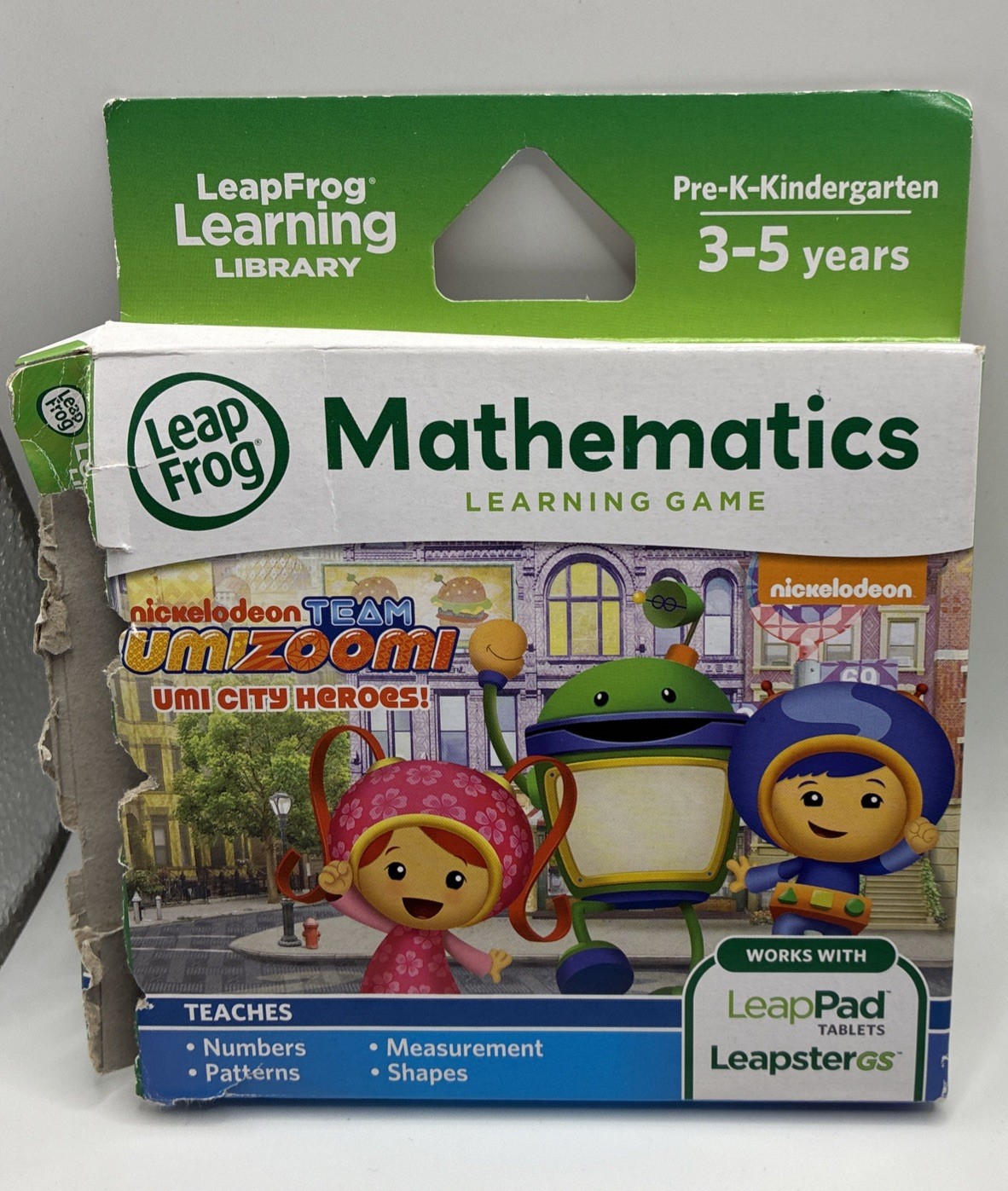 LeapFrog Team Umizoomi Mathematics LeapPad Leapster GS Game Tested Complete Box