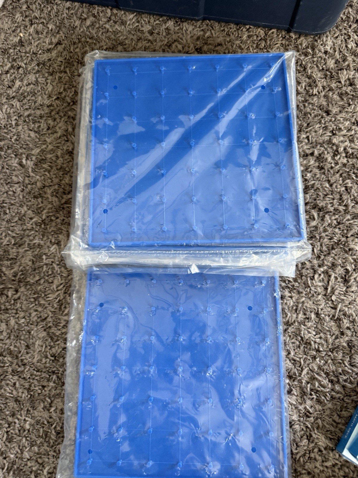 6 NEW Double-Sided Geoboards 7×7 Color Blue Teaches Math, Children.