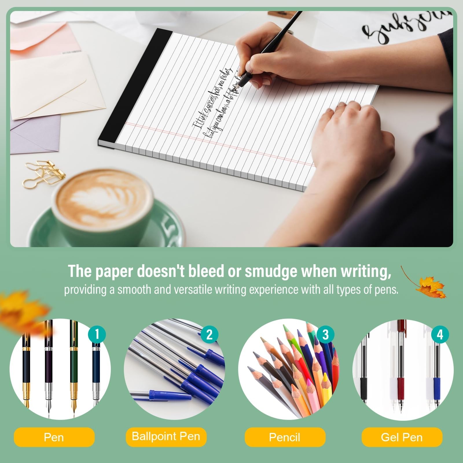 24 Pack Legal Pads 8.5 x 11 Note Pads 8.5 x 11 Inch Notepad 720 Sheets Writin…