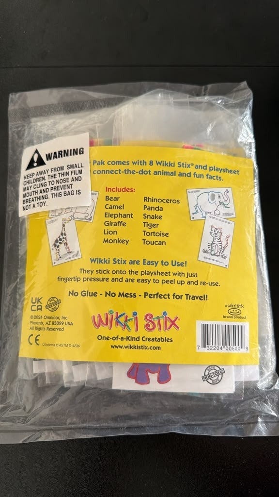 Animal Activity Pack 12 Zoo Animals Kids Educational Craft Kit Made in USA