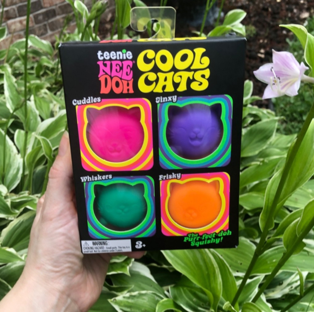 •AUTHENTIC• Shylling NeeDoh Teenie Cool Cats 4 PC Sealed In Box