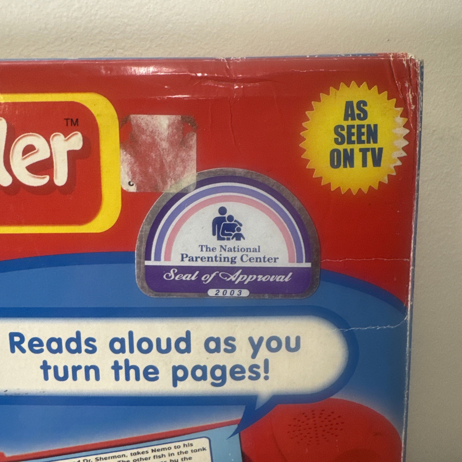 Vintage ELECTRONIC STORY READER w/ Finding Nemo Book READS ALOUD